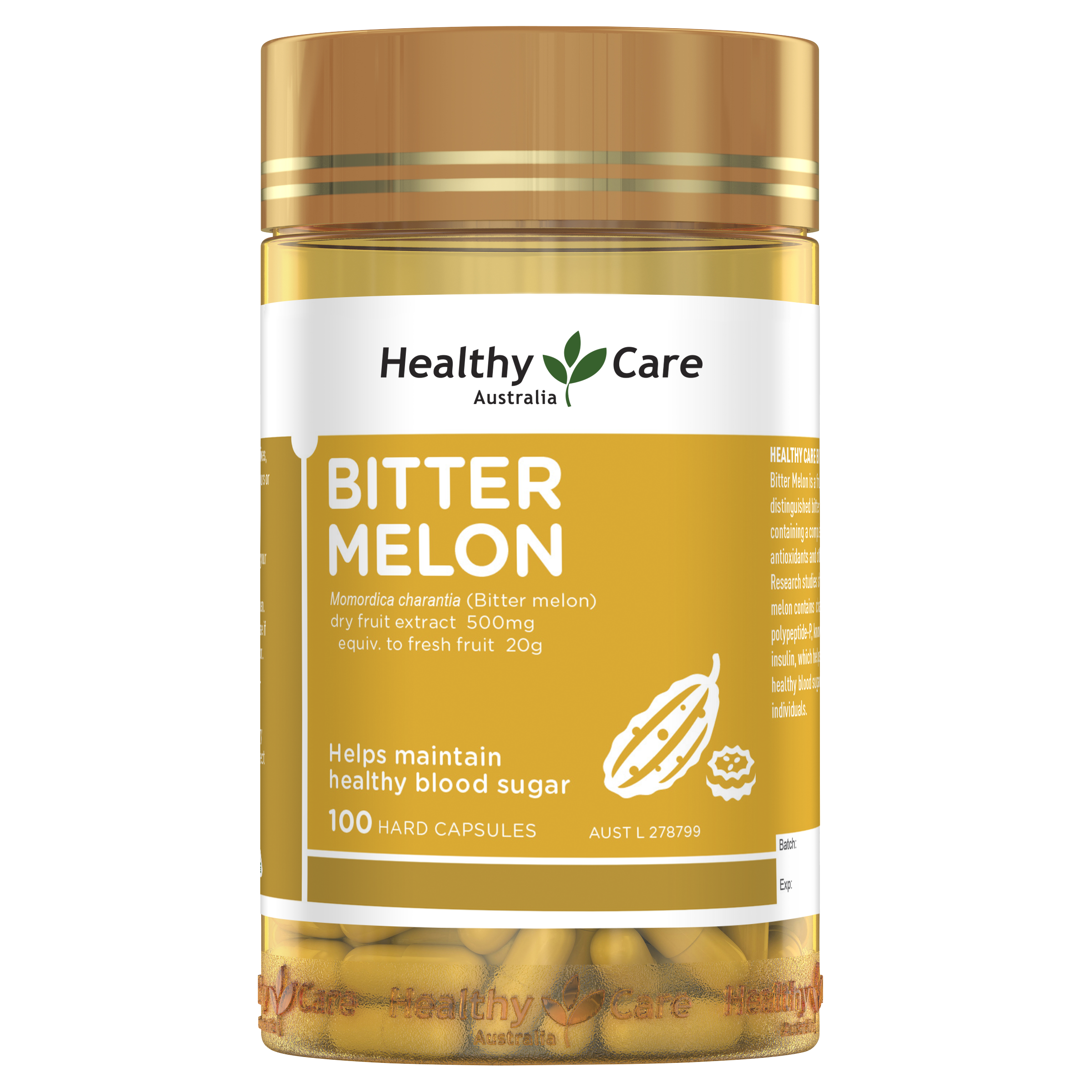 Healthy Care Bitter Melon 100 Capsules