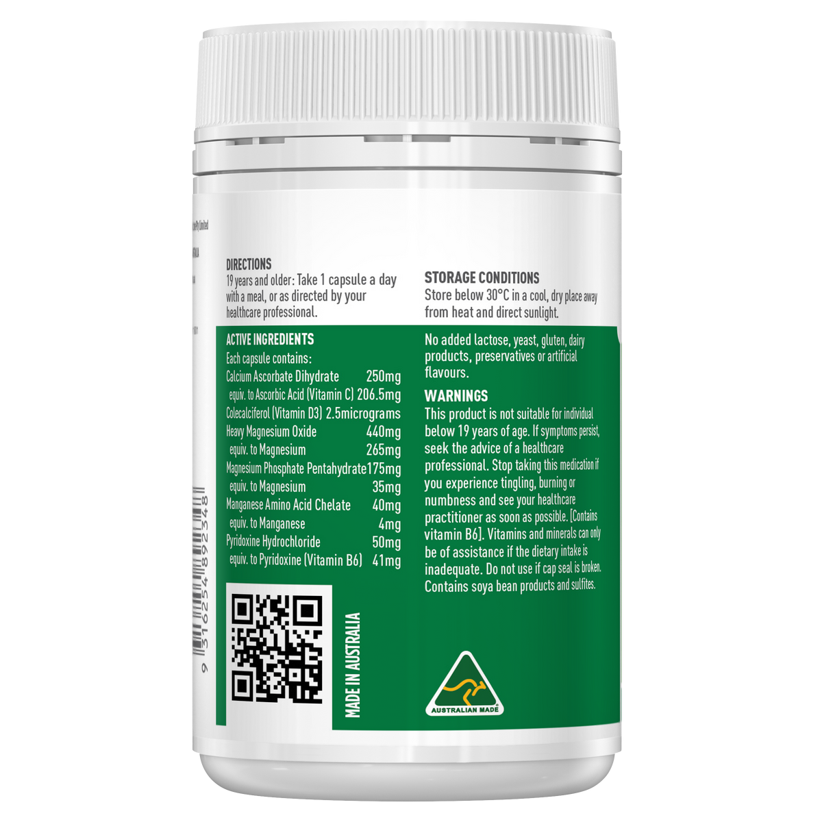 Healthy Care Super Bio Magnesium 100 Capsules
