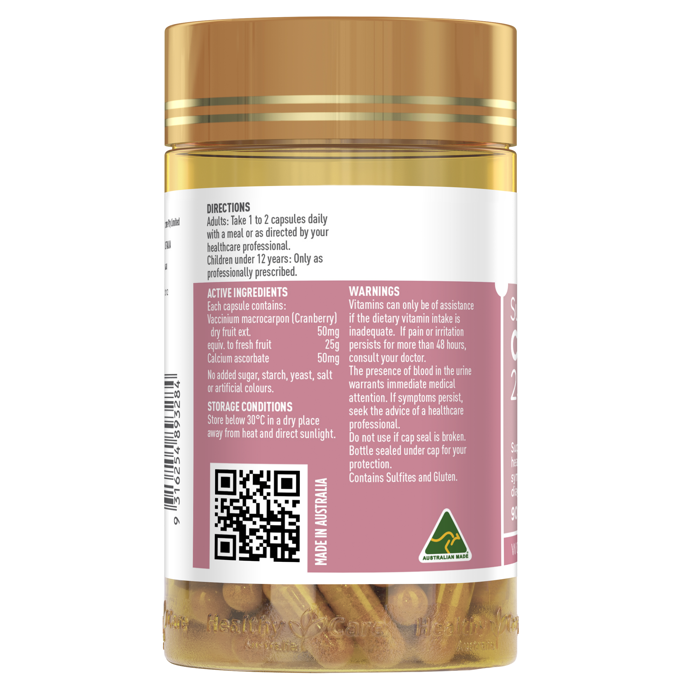 Healthy Care 超高强度蔓越莓 25000 - 90 粒