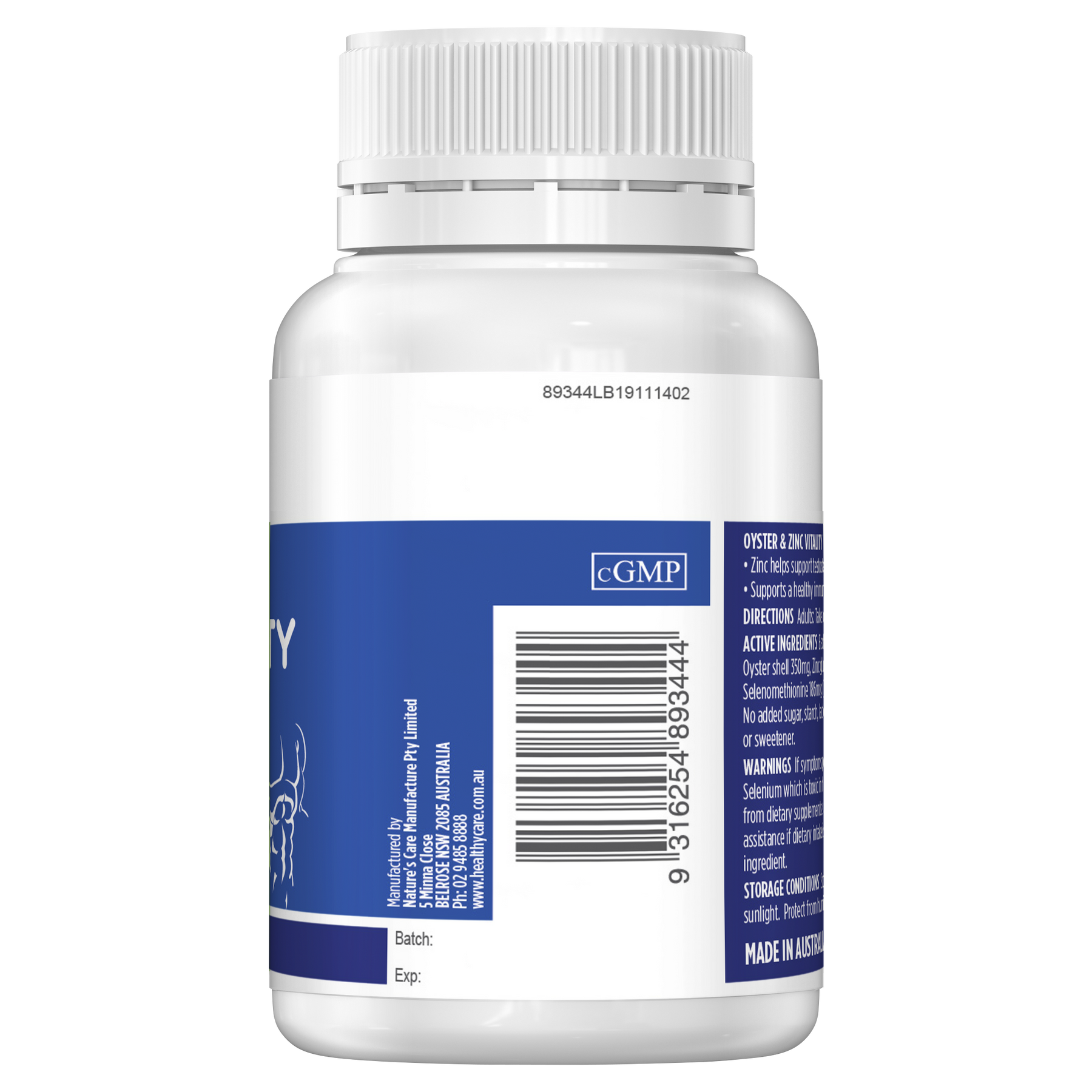 Oyster & Zinc Vitality 60 Kapsul