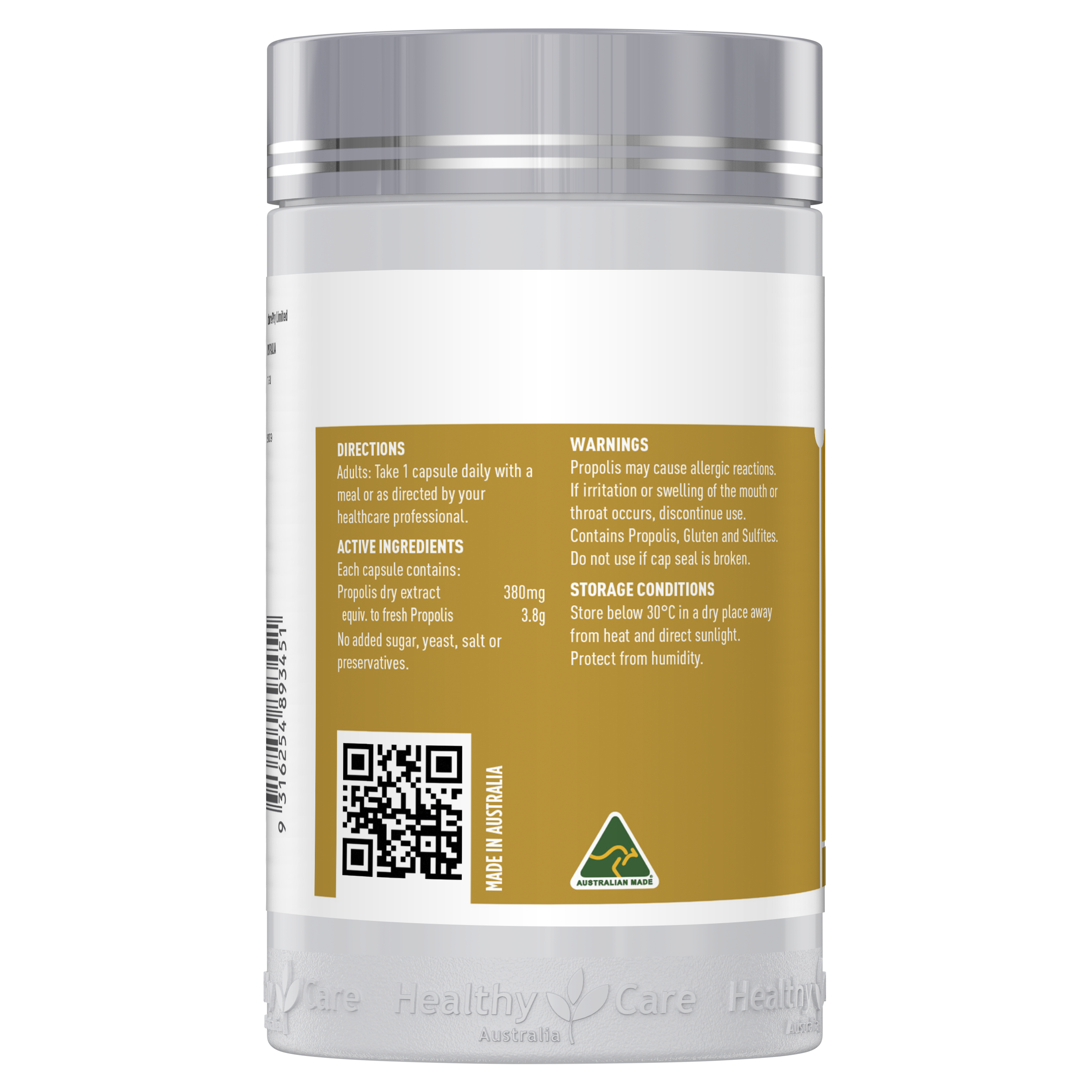 Healthy Care Propolis 3800 - 200 Capsules