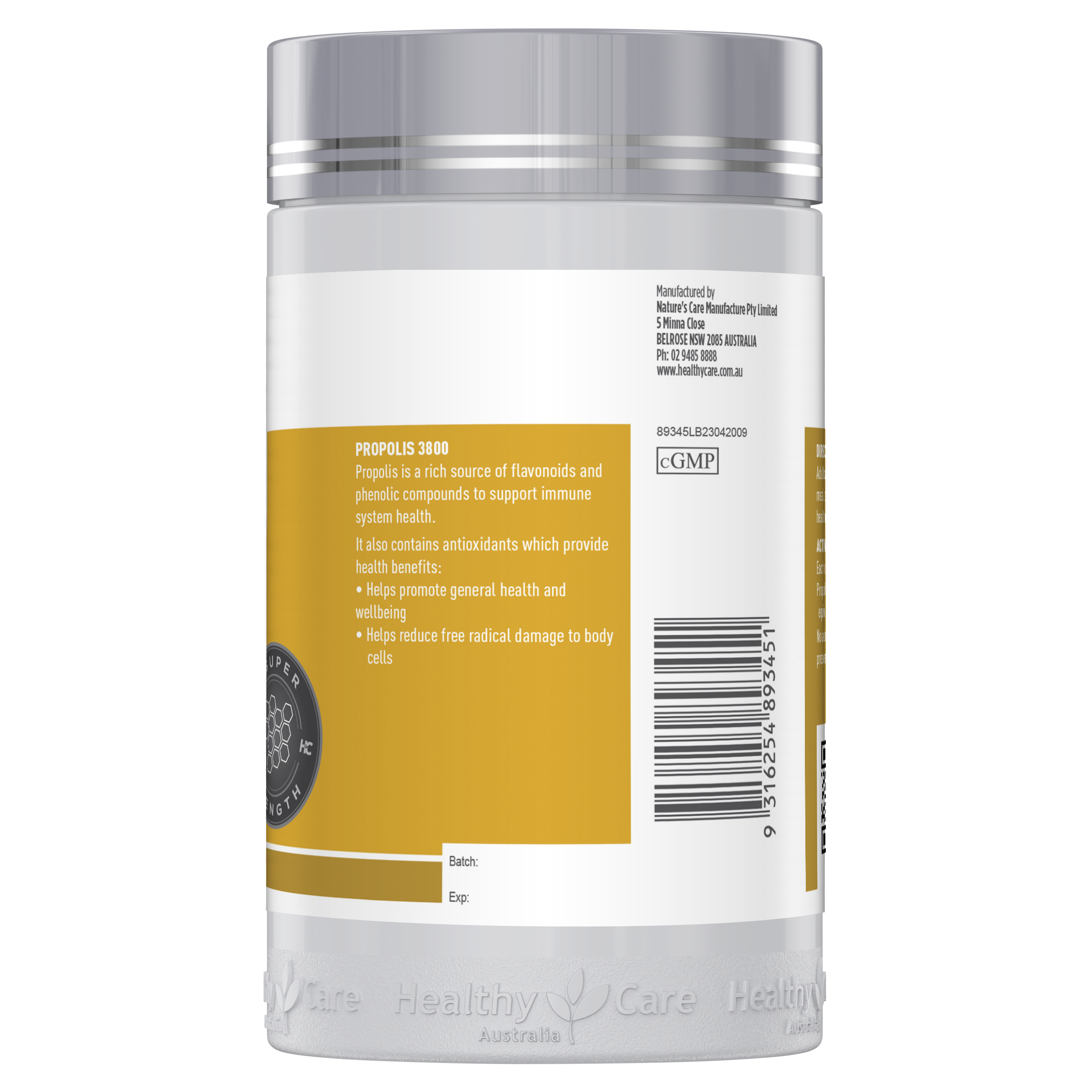 Healthy Care Propolis 3800 - 200 Capsules