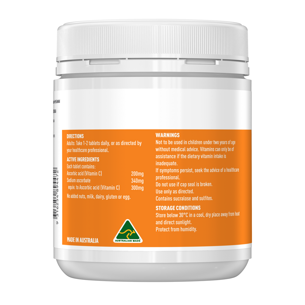 Vitamin C 500mg Boleh Kunyah 300 Tablet