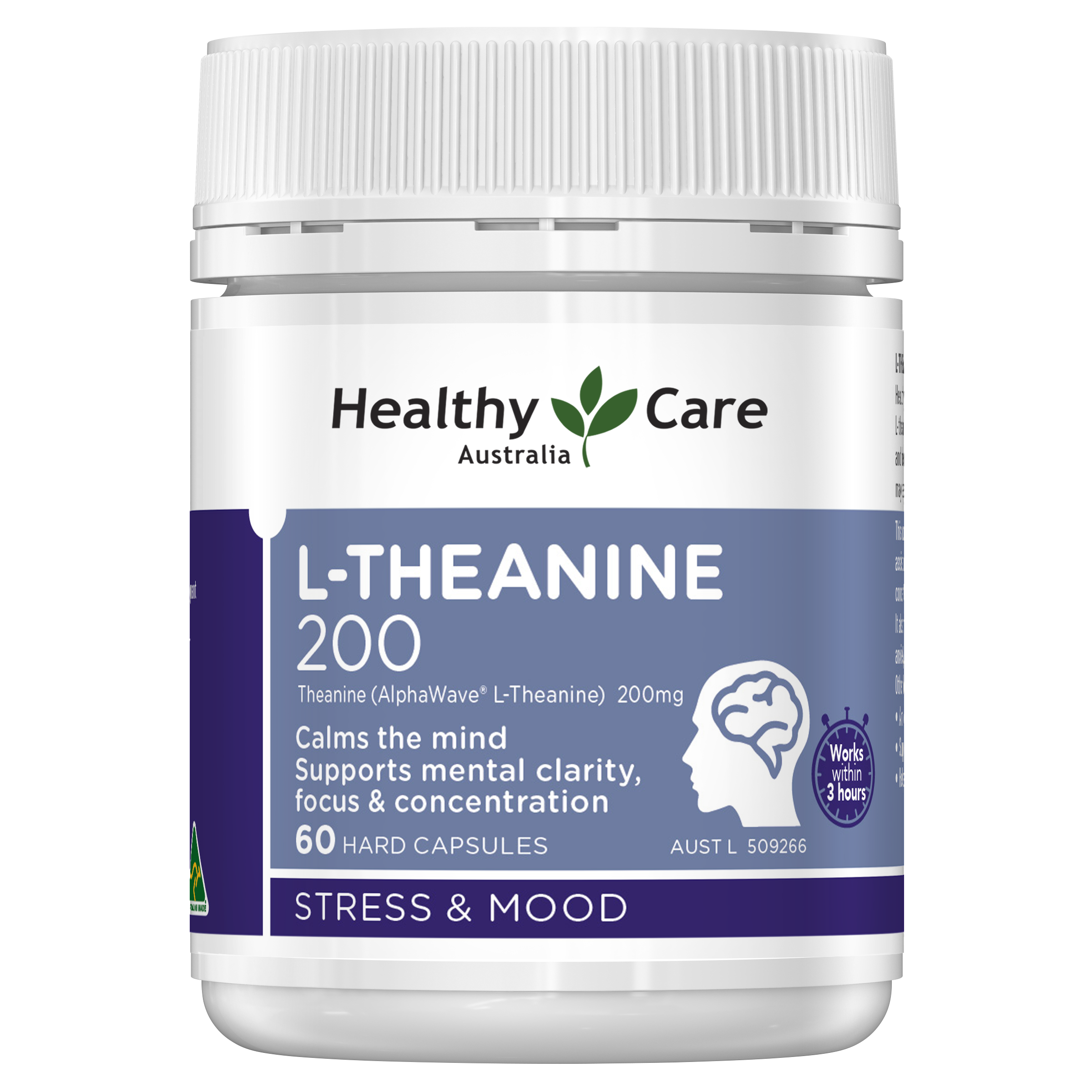 L-Theanine 200mg 60 tablets