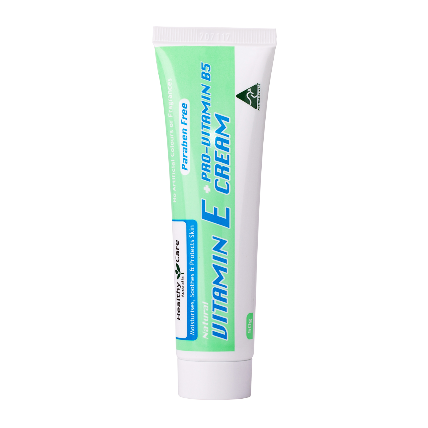 Vitamin E + Pro-Vitamin B5 Cream 50g Tube-Lotion & Moisturizer-Healthy Care Australia