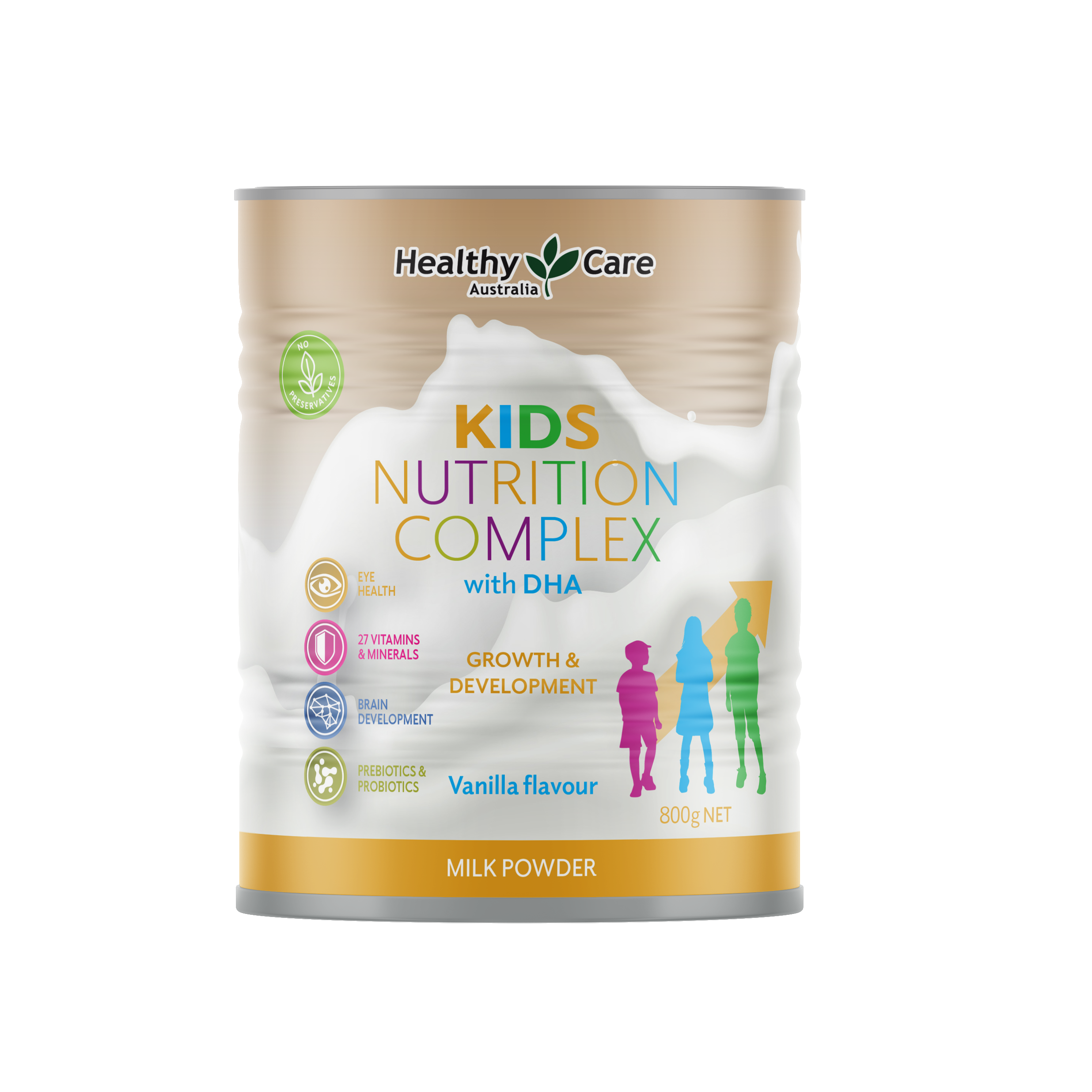 Healthy Care Kids Nutriition complex milk powder 800g 64mm FT 01 - Not available in Australia