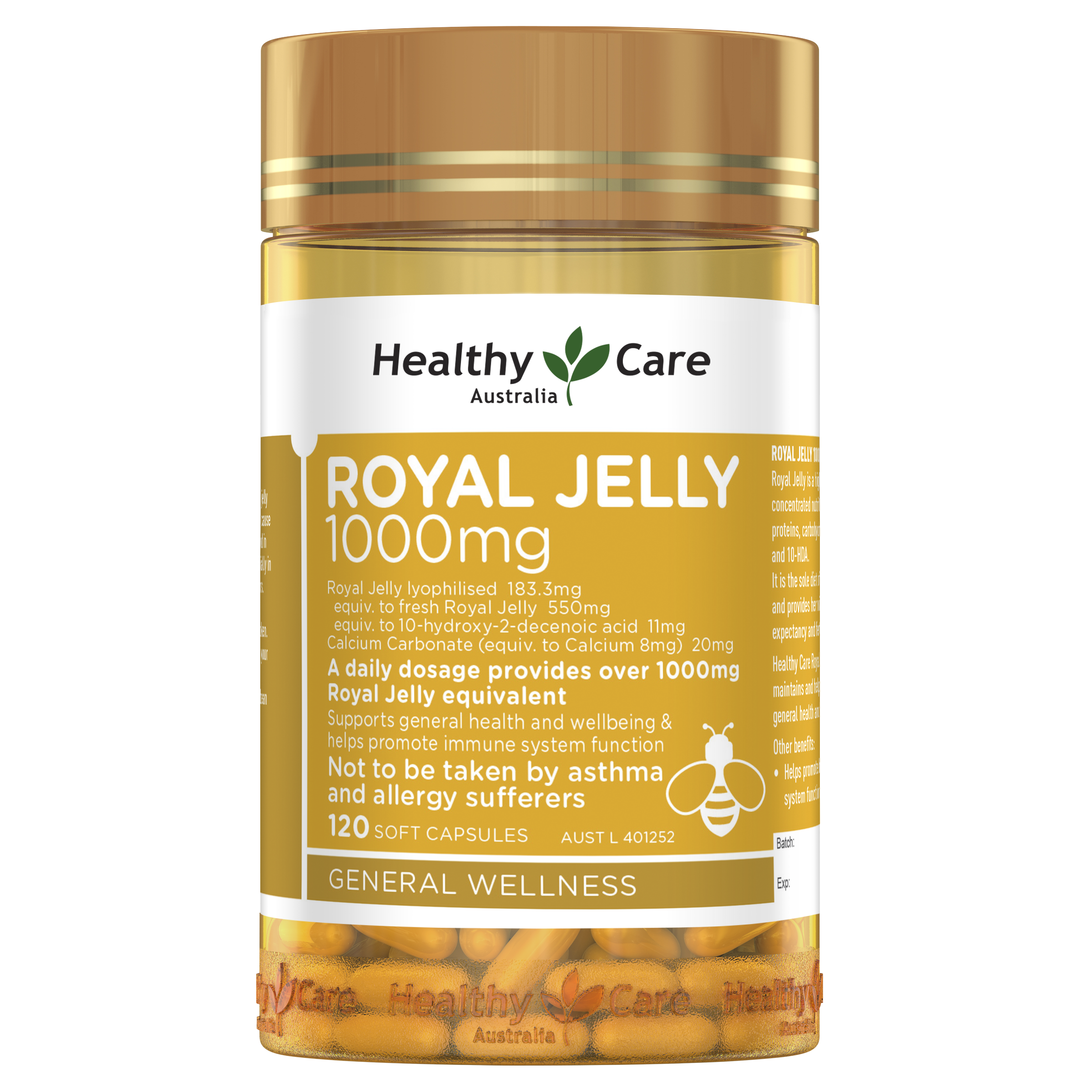 Healthy Care Royal Jelly 1000mg  120'