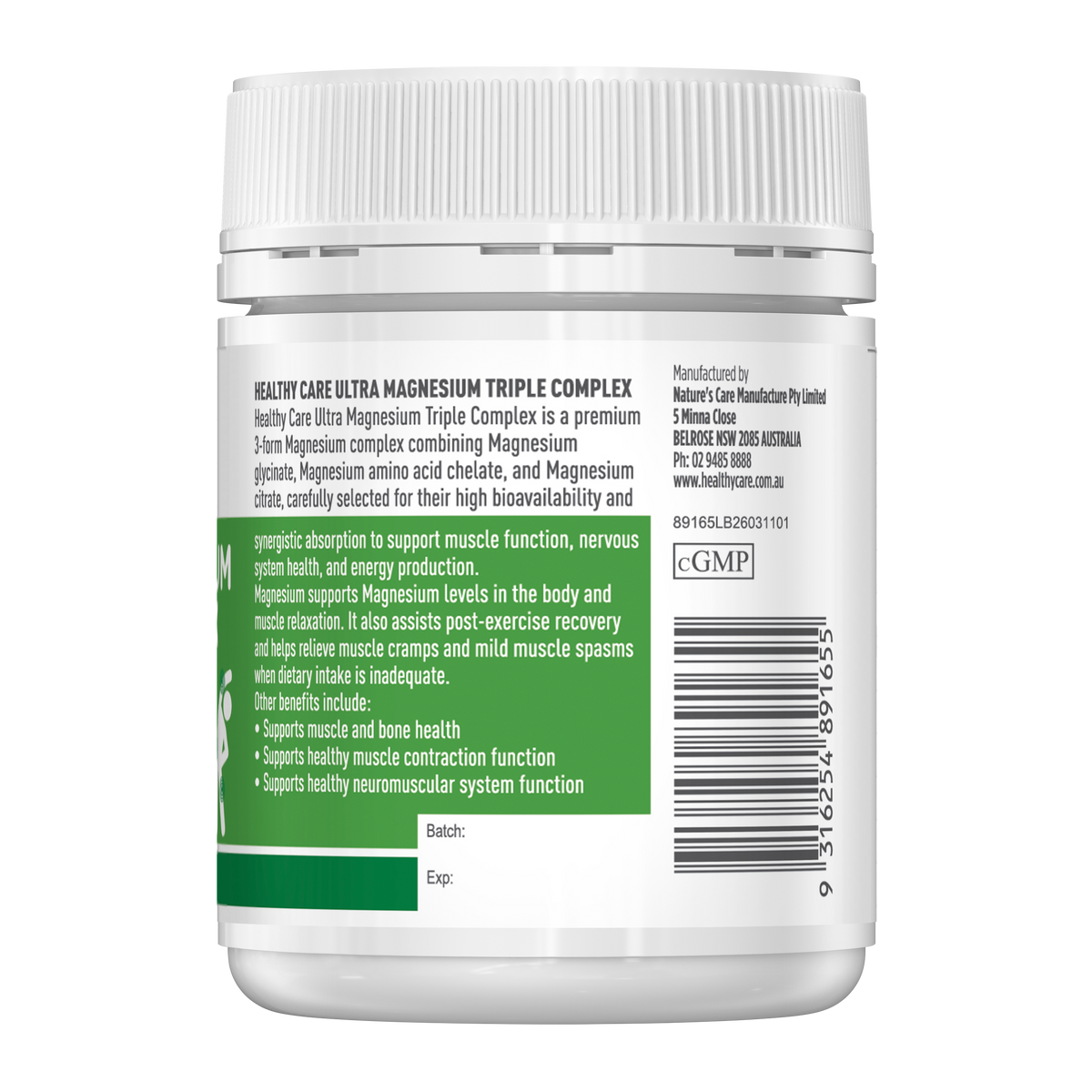 Healthy Care Ultra Magnesium Triple Complex - 60 Tablets