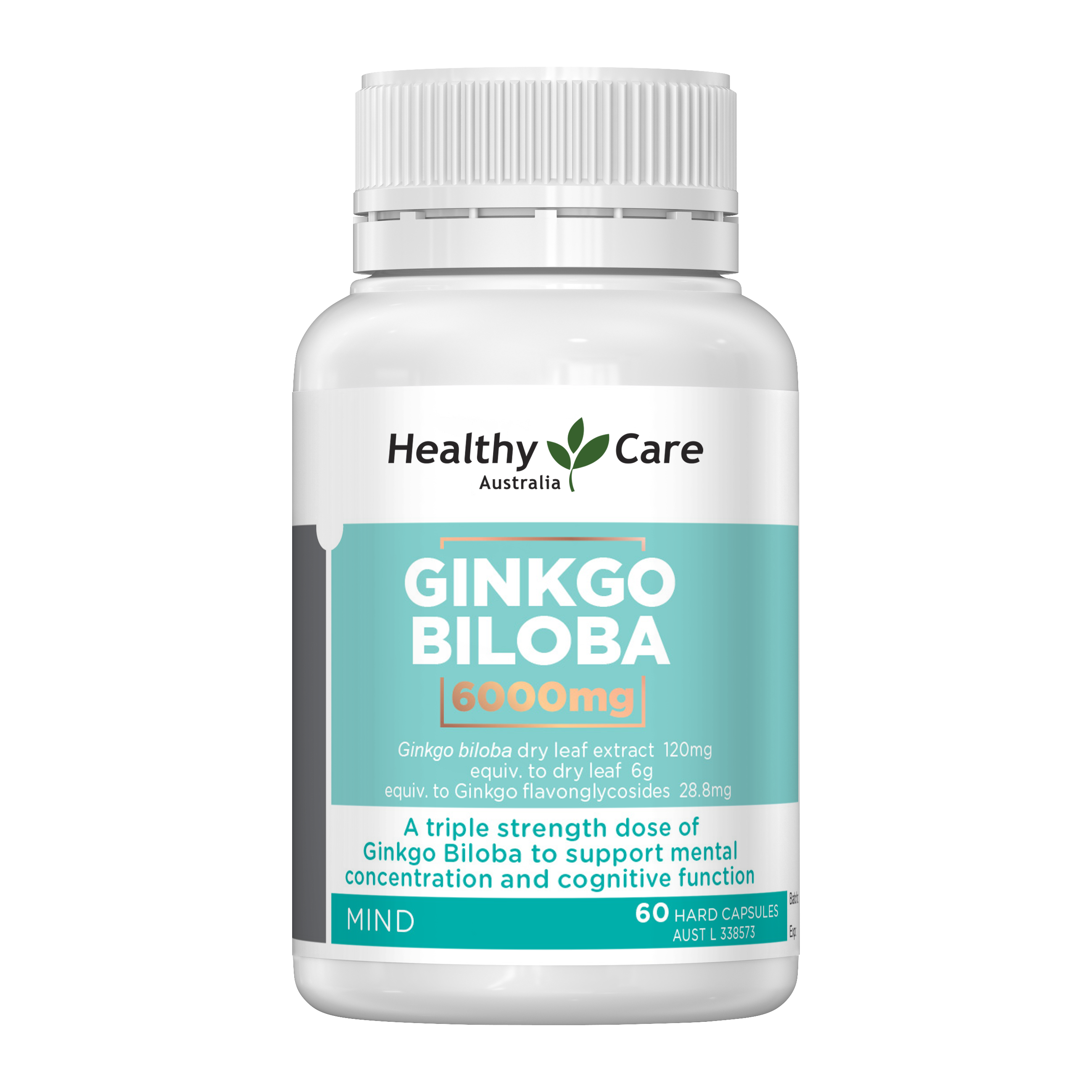 Healthy Care Ginkgo Biloba 6000mg 60 Capsules