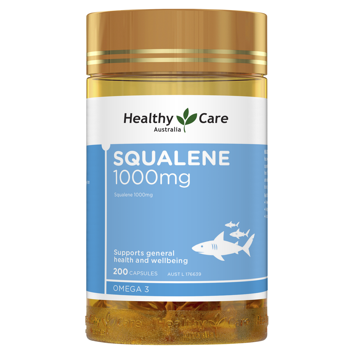 Healthy Care Squalene 1000mg - 200 Capsules