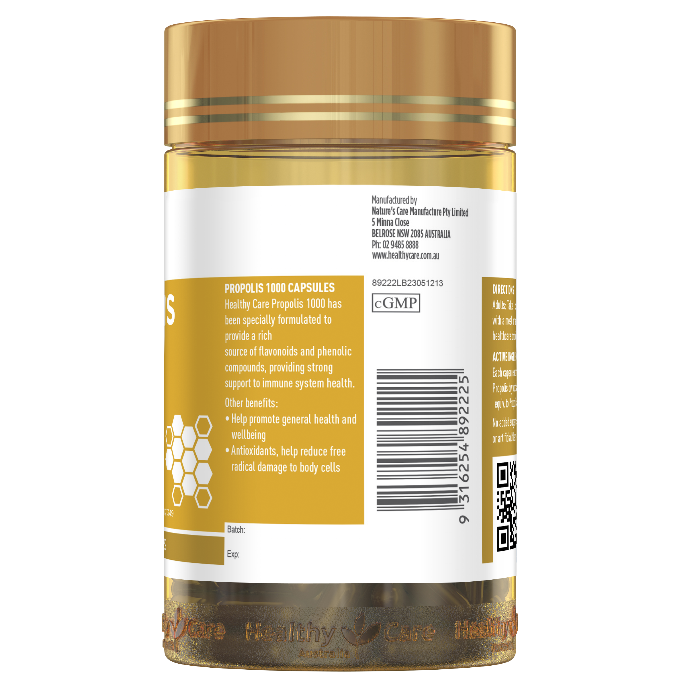 Healthy Care Propolis 1000 200 Capsules