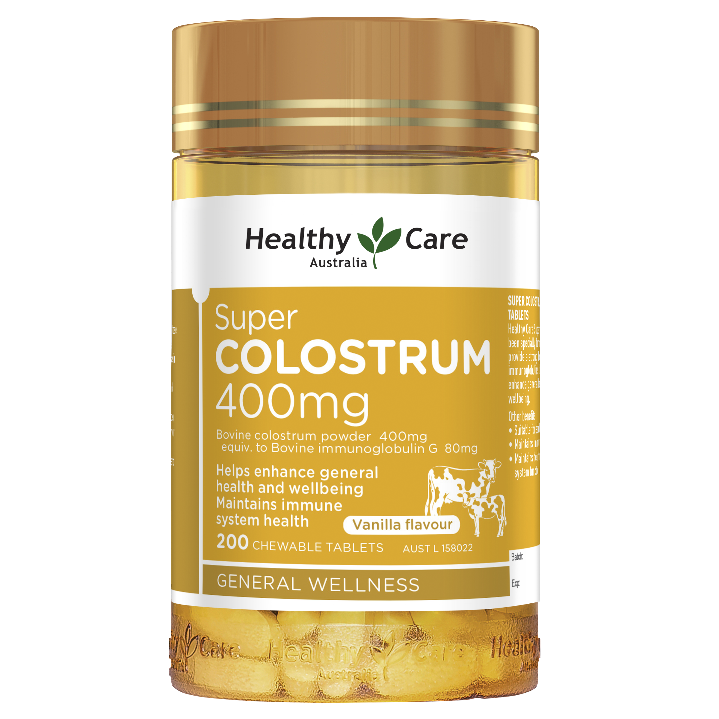 Healthy Care Super Colostrum 400mg 200 Tablets