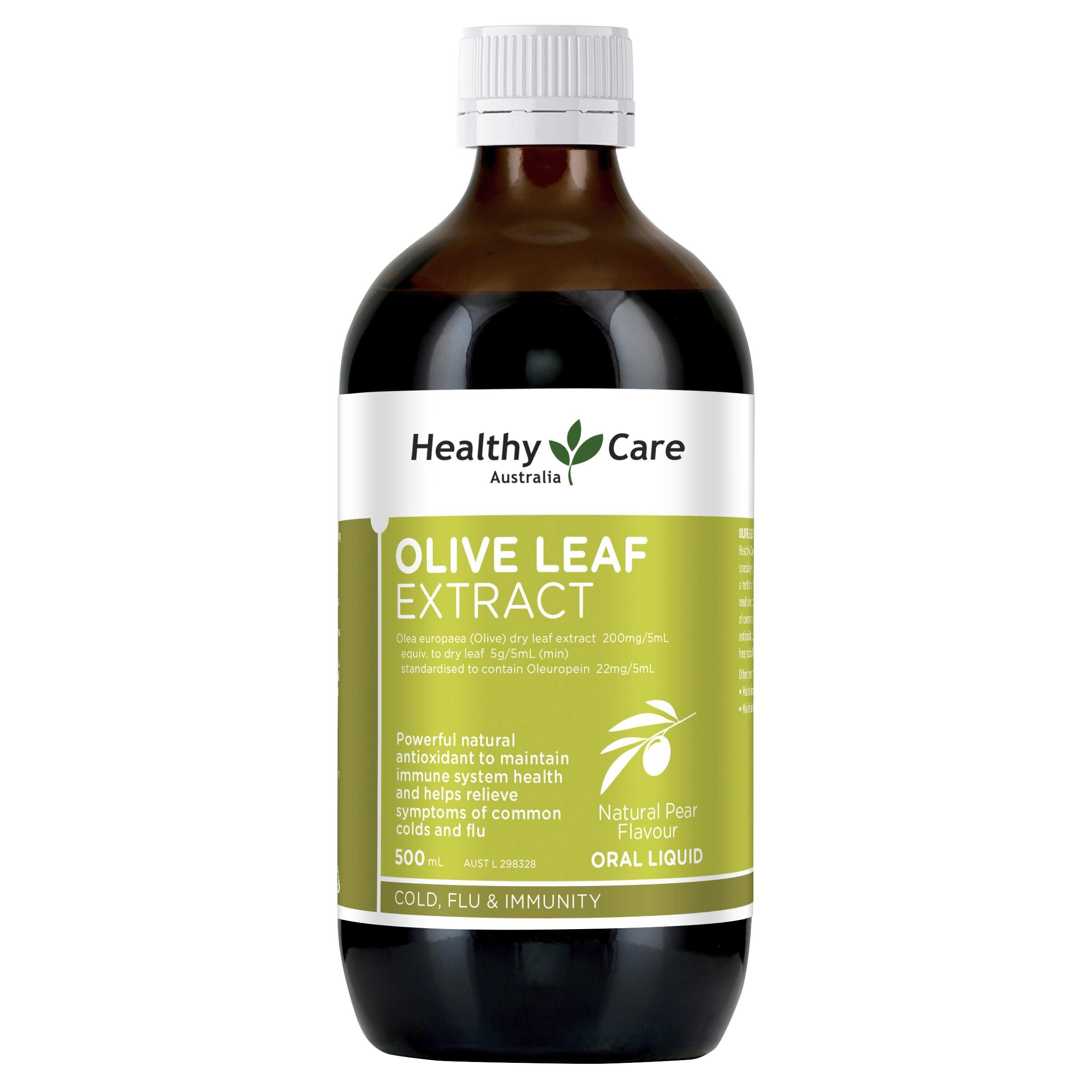Healthy Care Olive Leaf Extract Pear Flavour 500mL