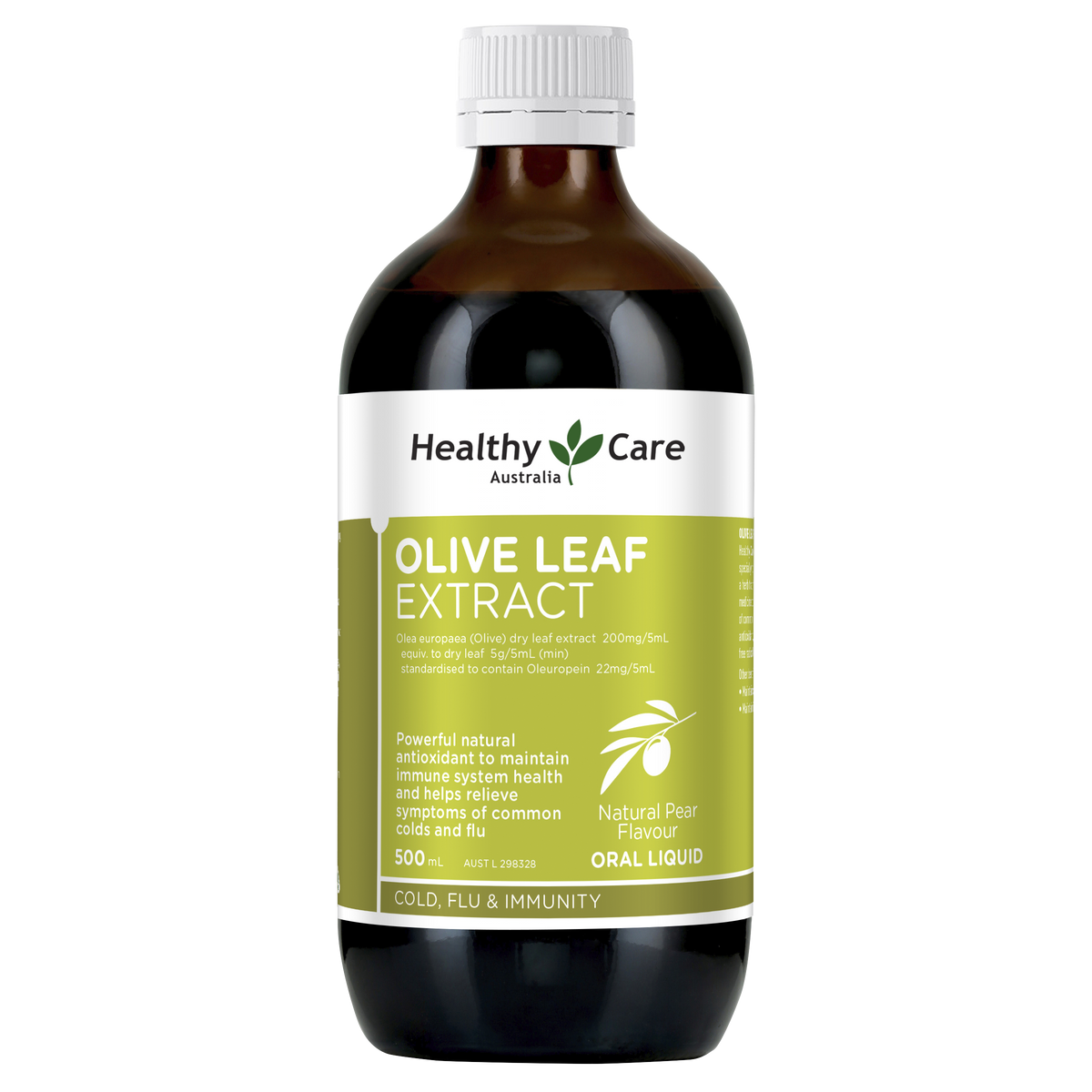 Healthy Care Olive Leaf Extract Pear Flavour 500mL