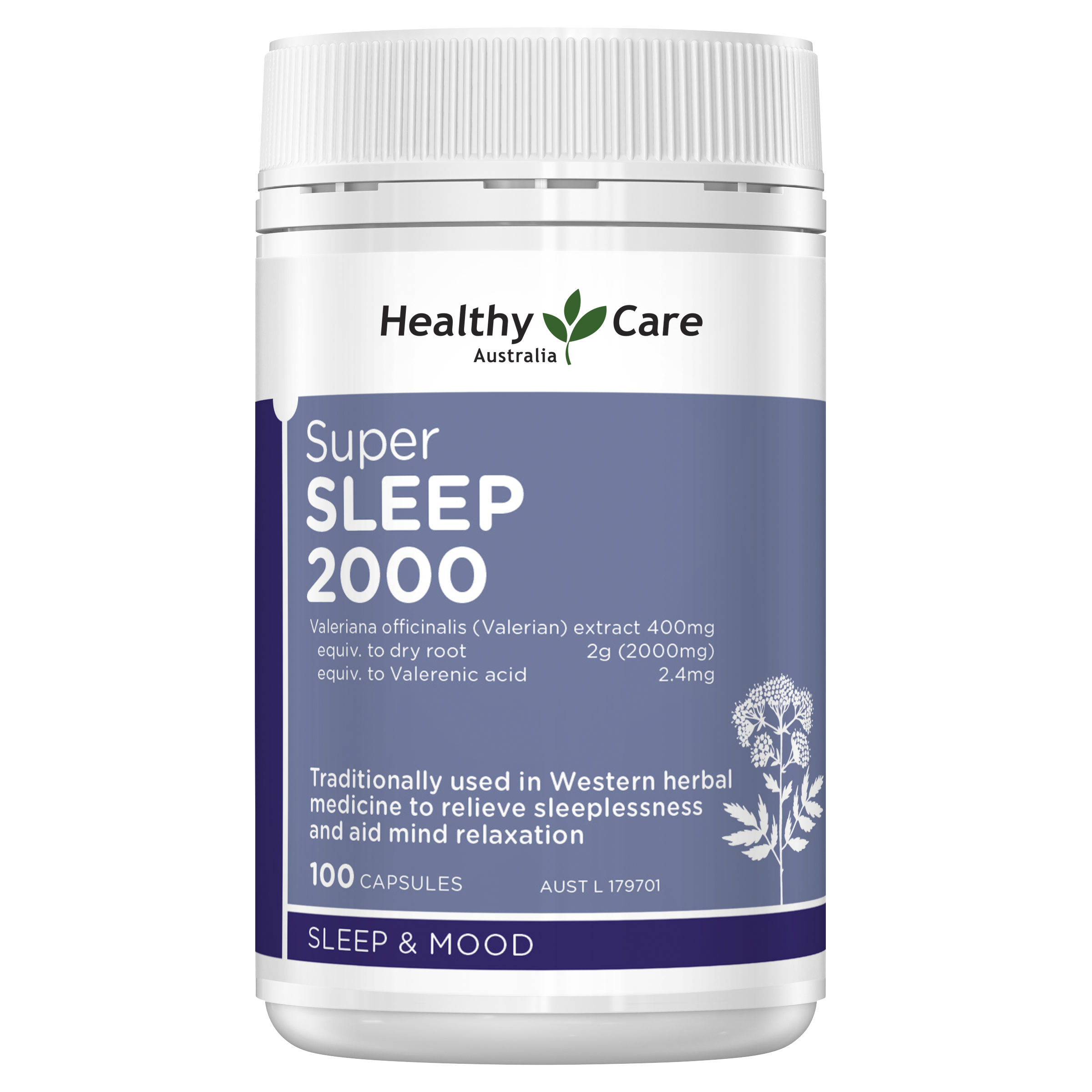 Healthy Care Super Sleep 2000 - 100 Capsules