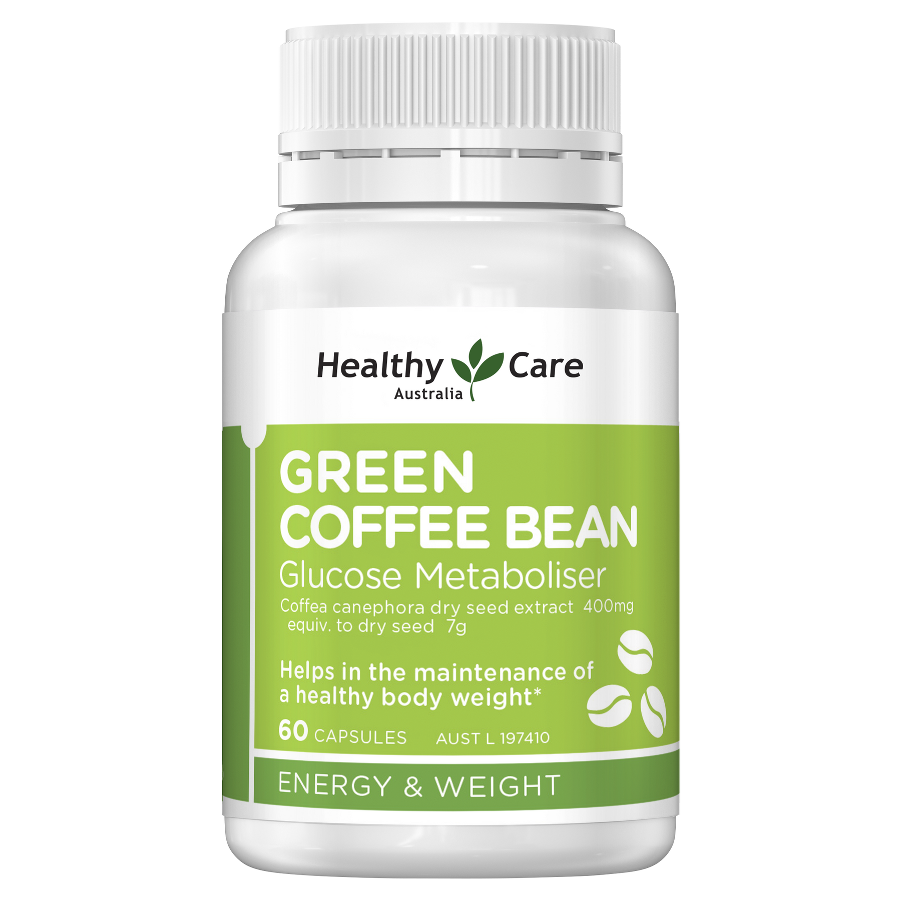 绿咖啡豆葡萄糖代谢剂 60 粒胶囊