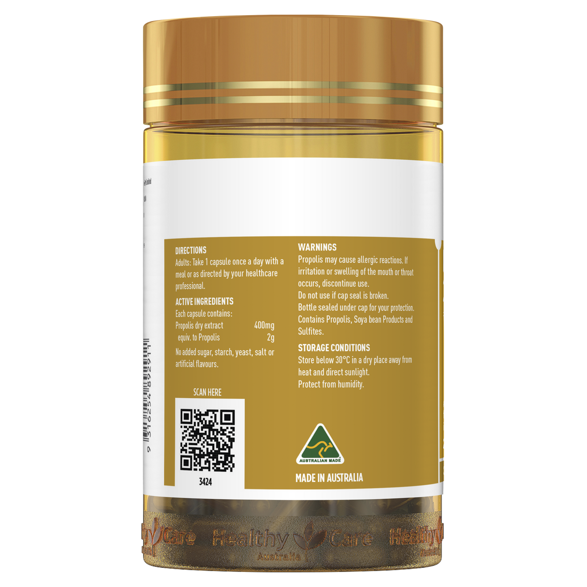 Healthy Care Propolis 2000mg 200 Capsules