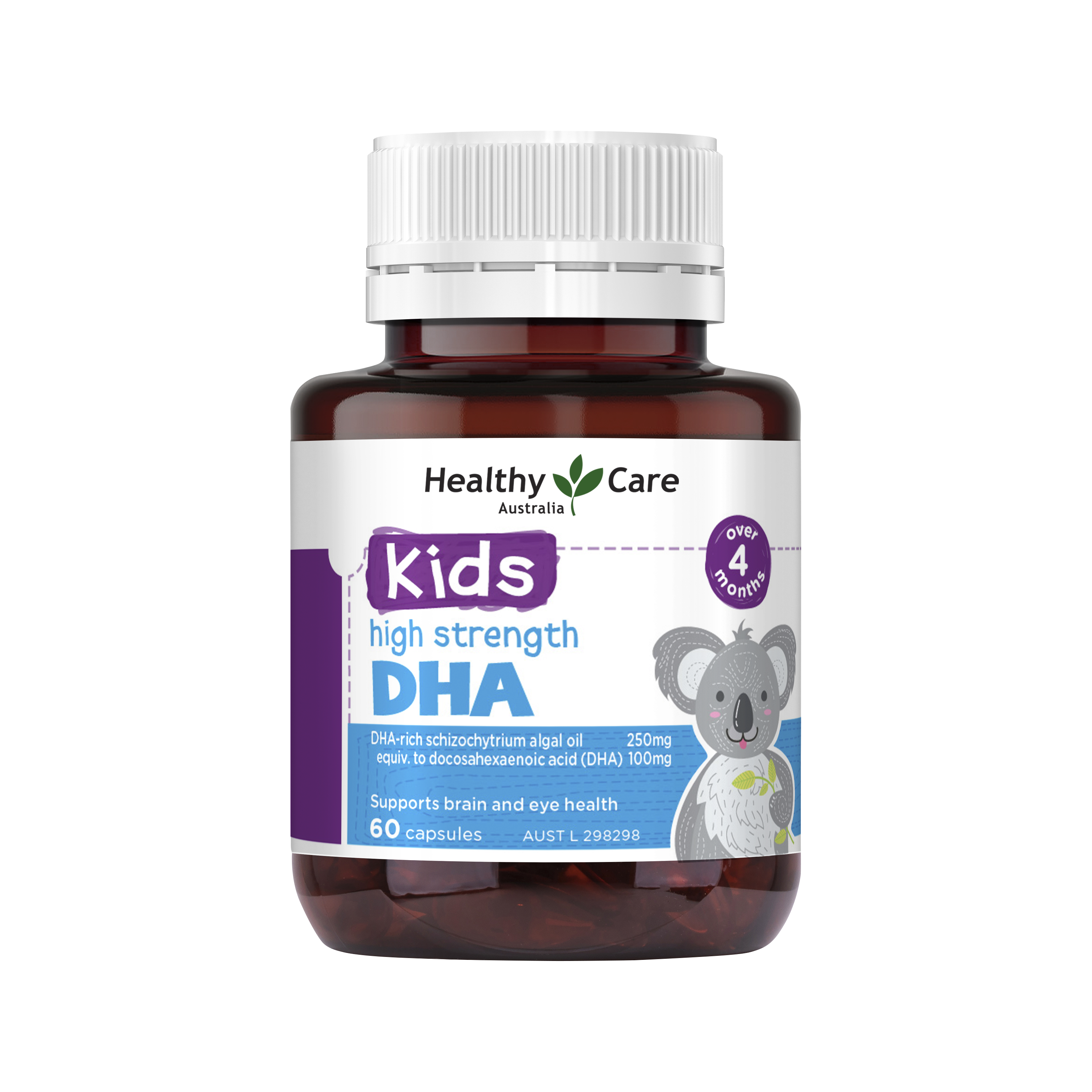 Healthy Care Kids High Strength DHA - 60 Capsules