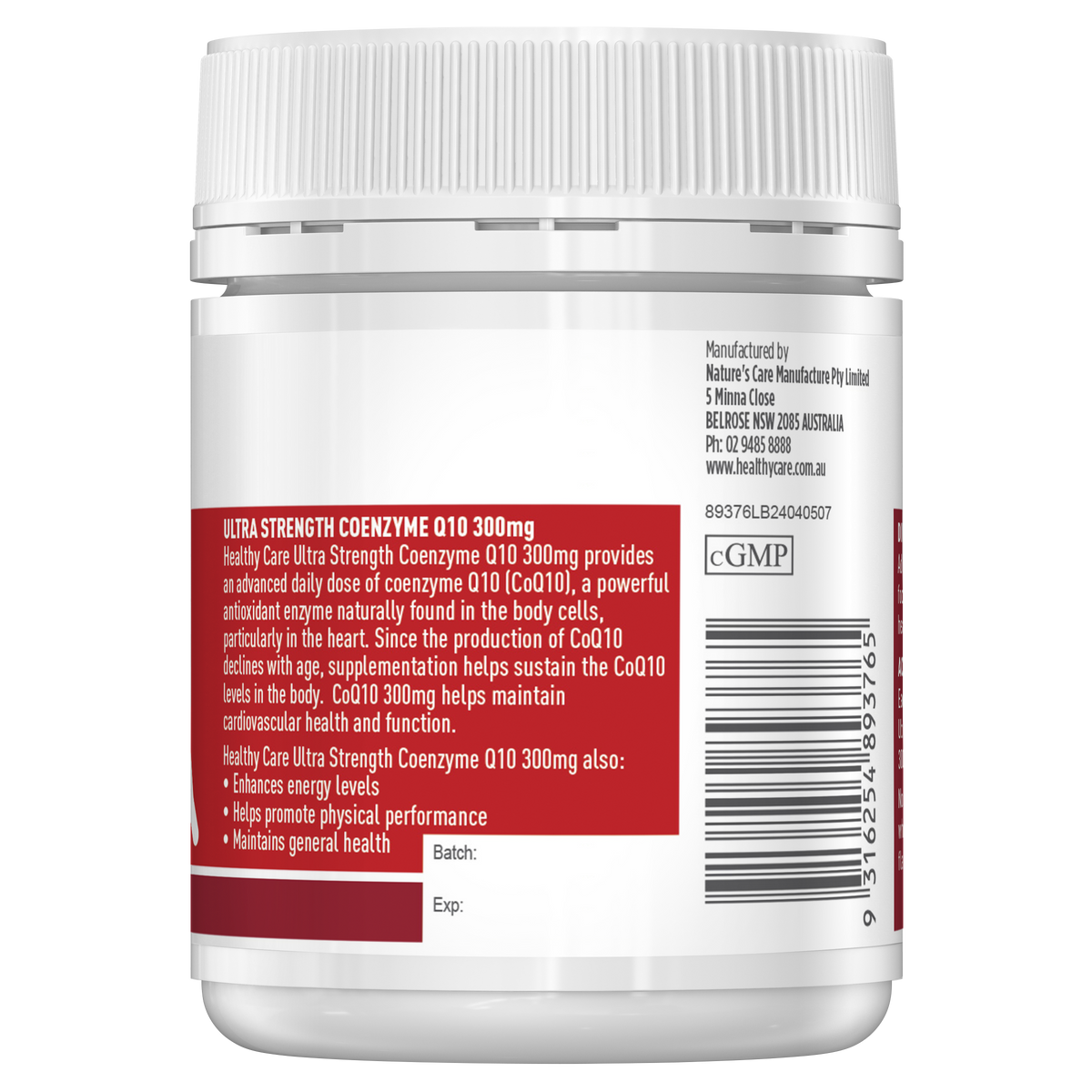 Ultra Strength Co Enzyme Q10 300mg 60 Kapsul