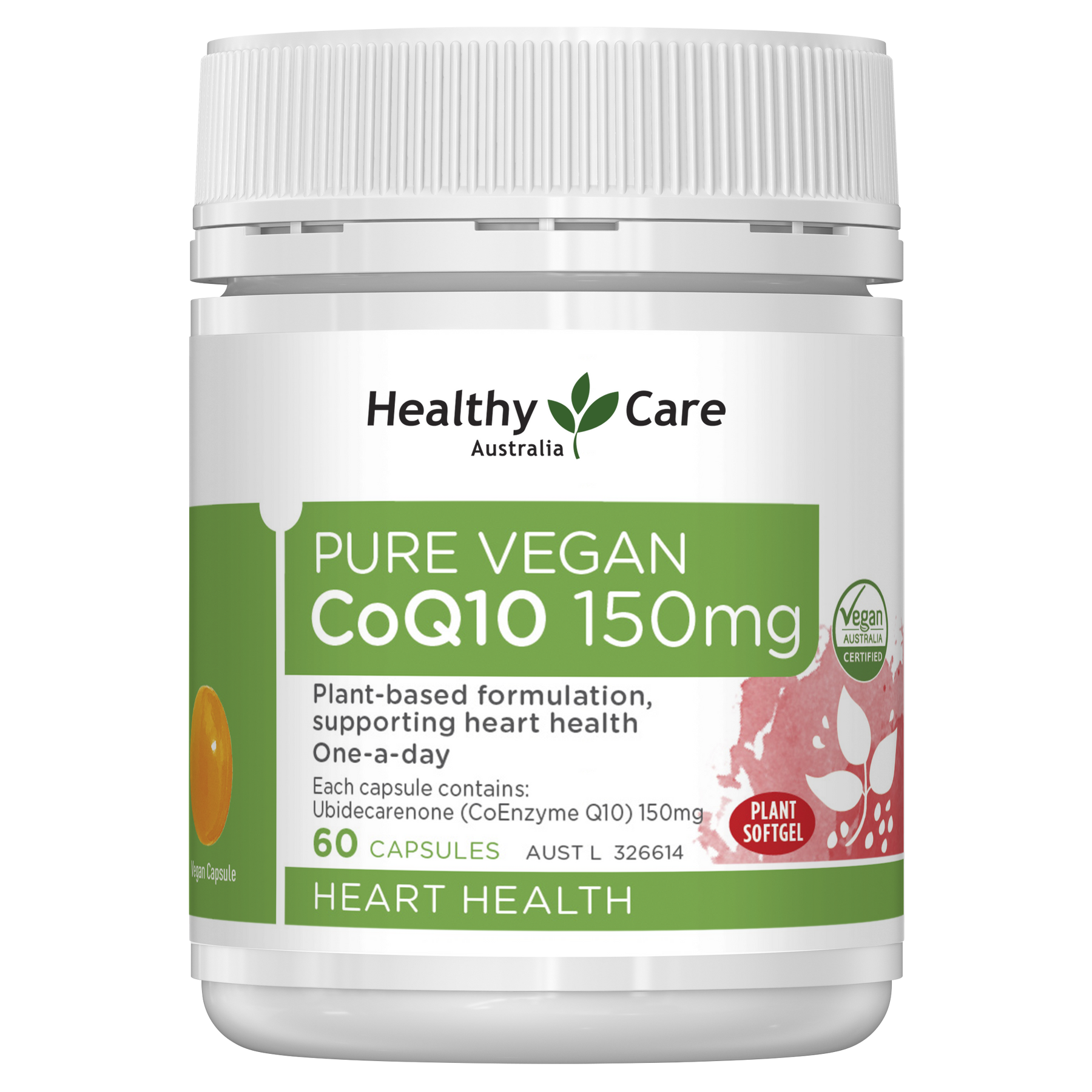 Healthy Care Pure Vegan CoQ10 150mg 60 Capsules