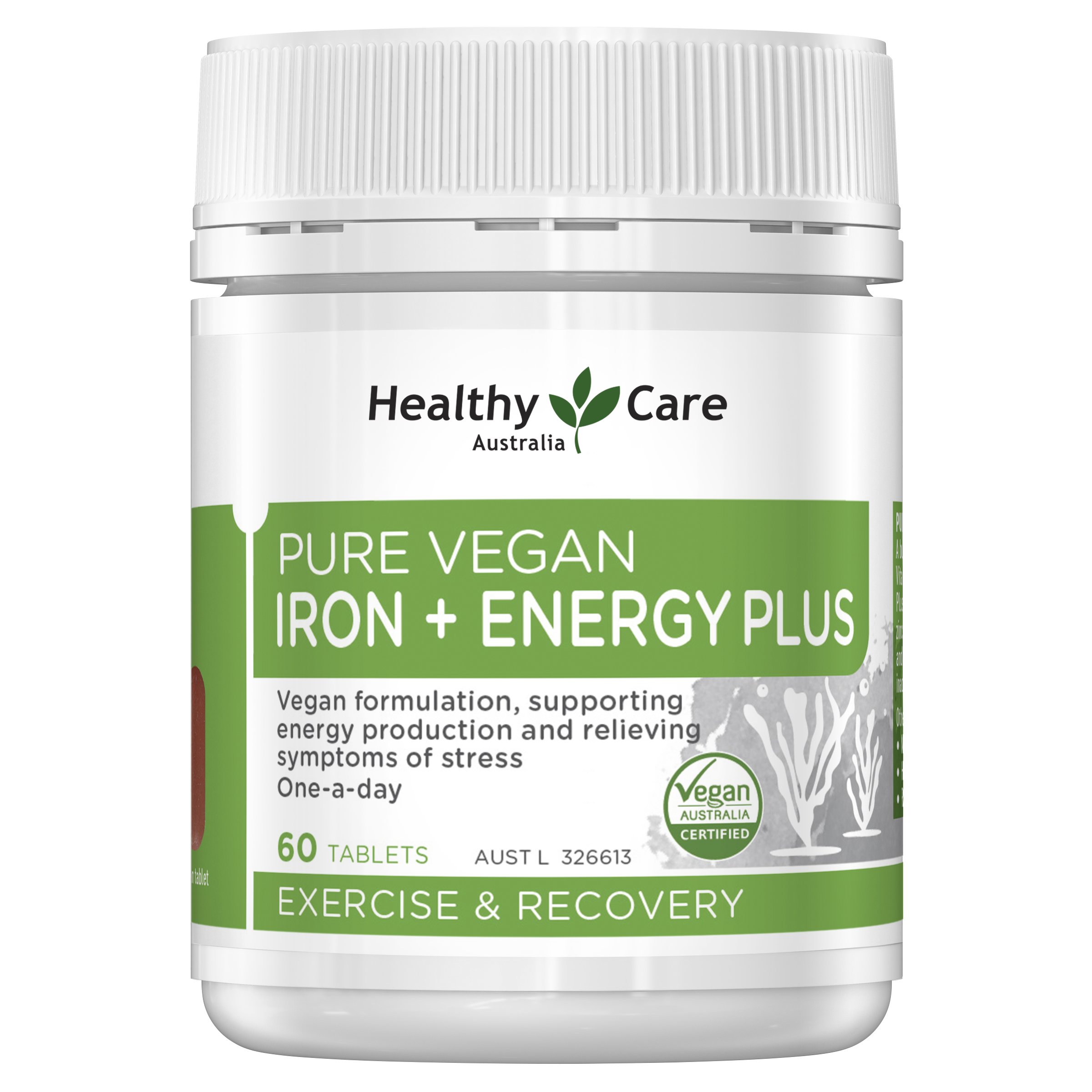 Pure Vegan Iron + Energy Plus 60 片