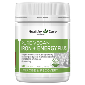 Pure Vegan Iron + Energy Plus 60 片