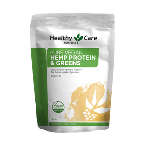 Healthy Care Pure Vegan Hemp Protein & Greens 225g