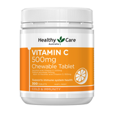 Healthy Care Vitamin C 500mg Chewable - 300 Tablets