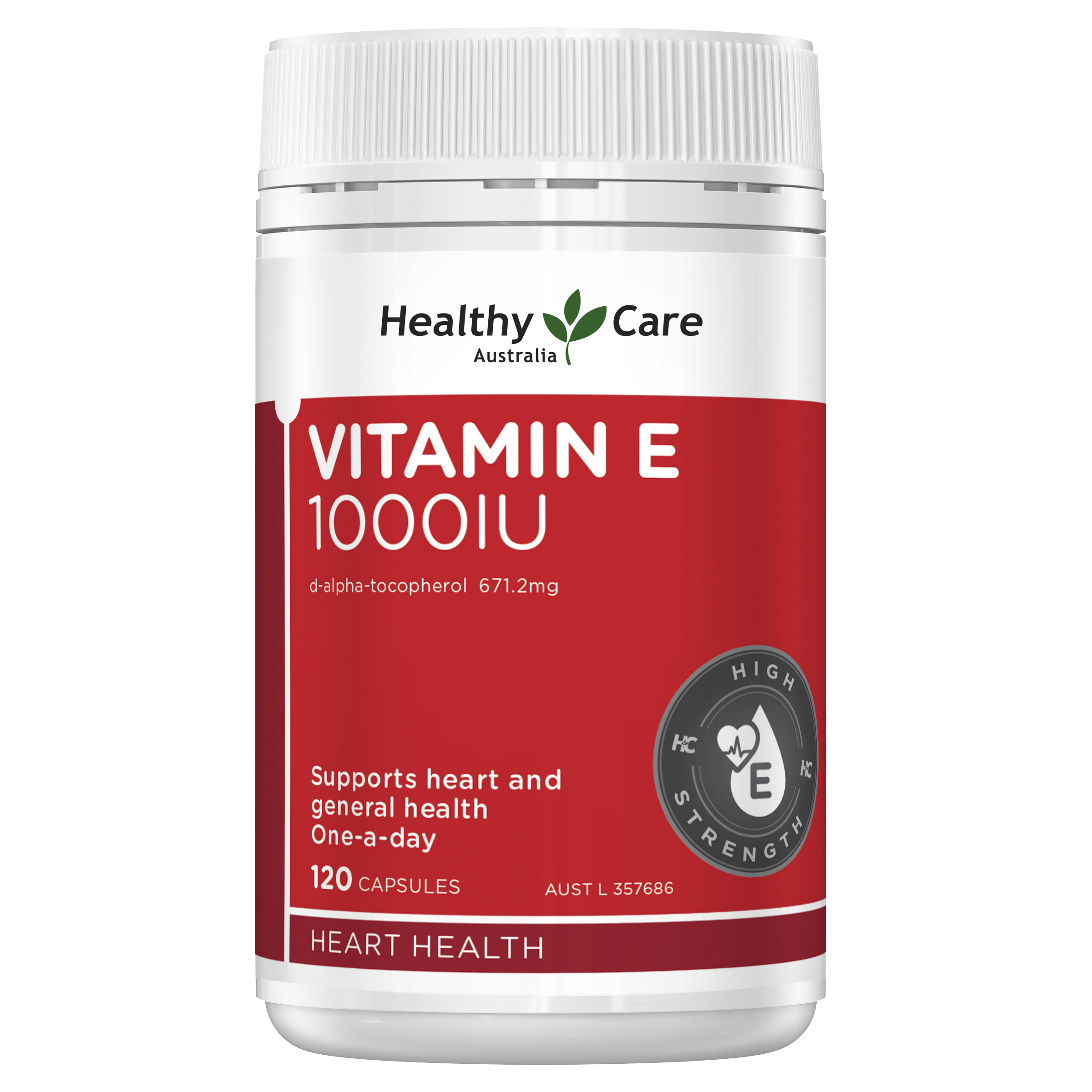 Healthy Care Vitamin E 1000IU 120 Capsules