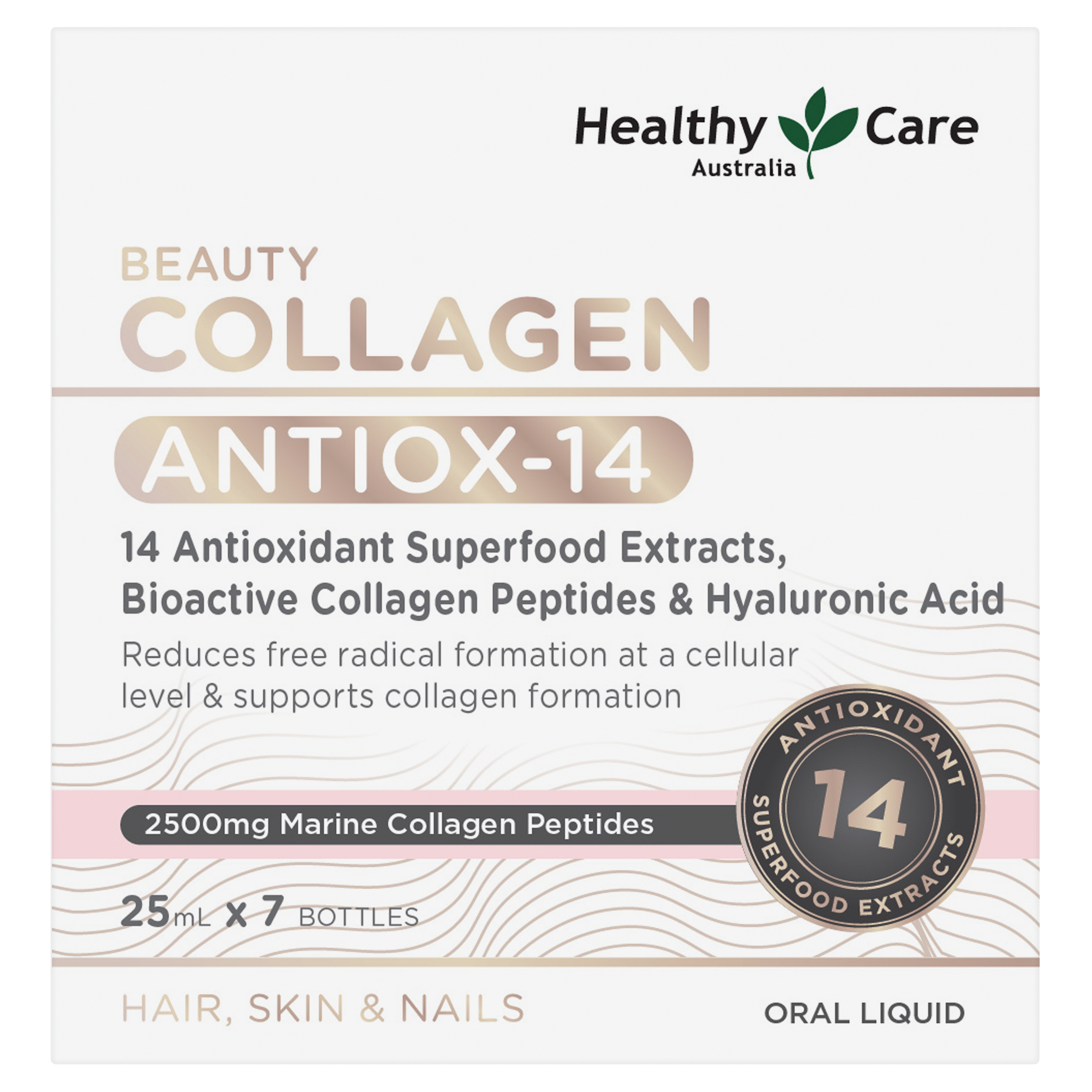 Beauty Collagen Antiox-14 PLUS Shots 25mL x 7 Pek