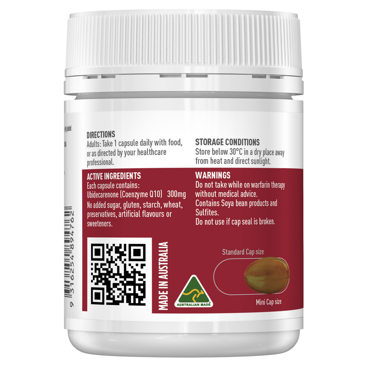 Healthy Care Ultra Strength Coenzyme Q10 300mg - 100 Capsules