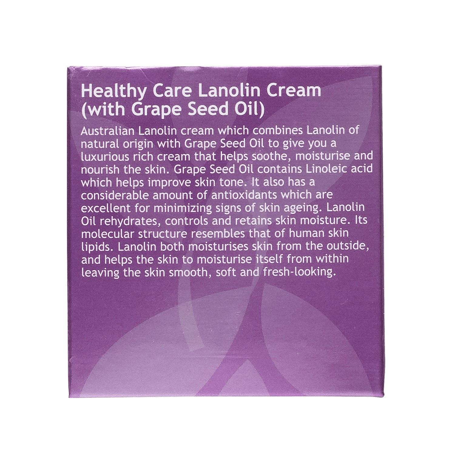 Lanolin Cream with Grape Seed 100g (Benefits and Use)-Lotion & Moisturizer-Healthy Care Australia