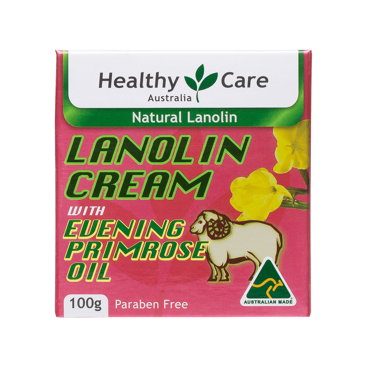 Lanolin Cream with EPO 100g Label-Lotion & Moisturizer-Healthy Care Australia