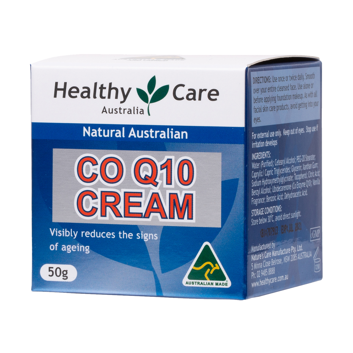 CoQ10 Cream 50g (in box packaging)-Lotion & Moisturizer-Healthy Care Australia