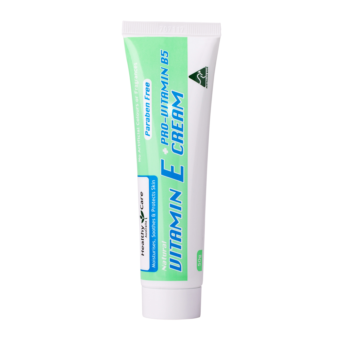 Vitamin E + Pro-Vitamin B5 Cream 50g Tube-Lotion & Moisturizer-Healthy Care Australia