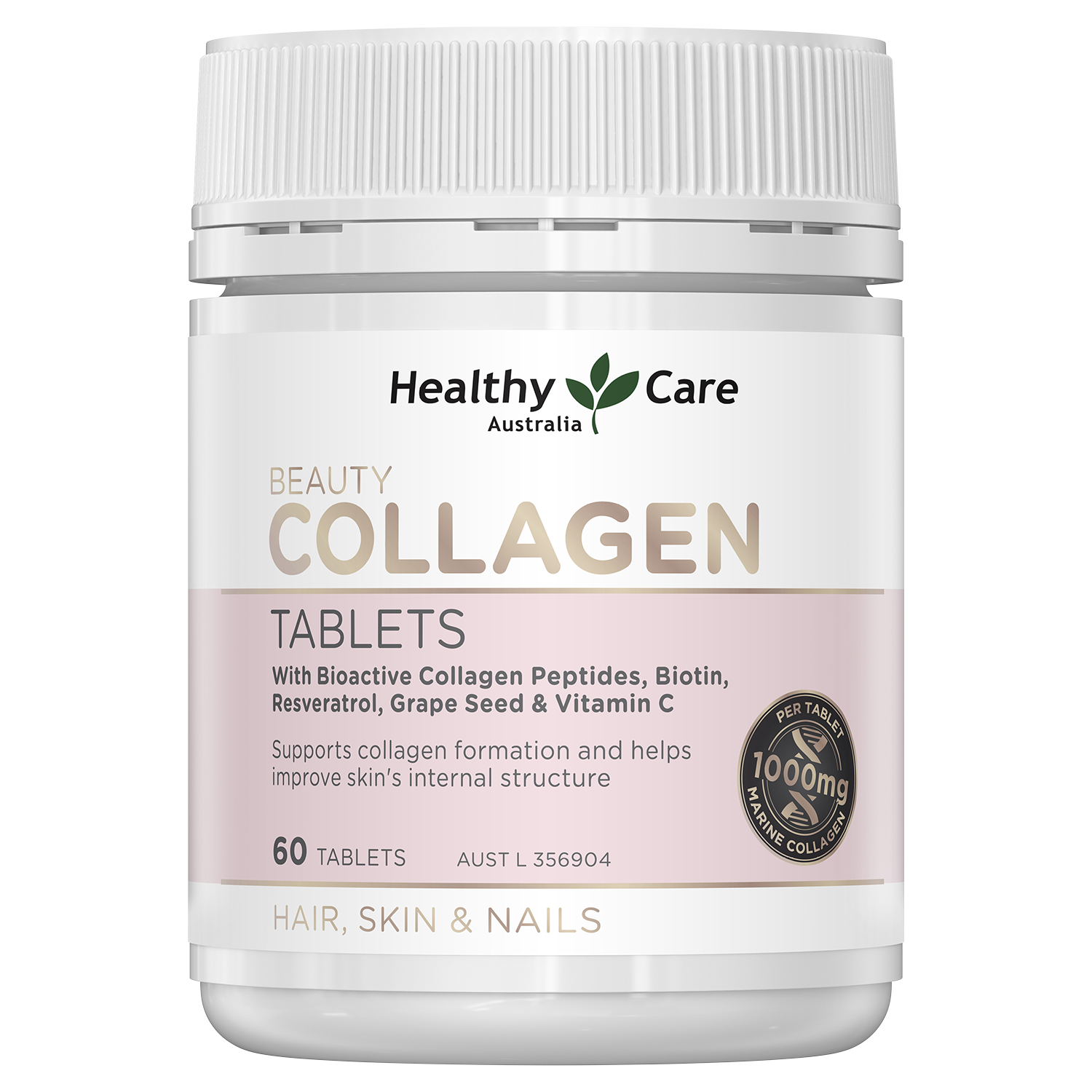 Beauty Collagen 60 Tablets-Vitamins & Supplements-Healthy Care Australia