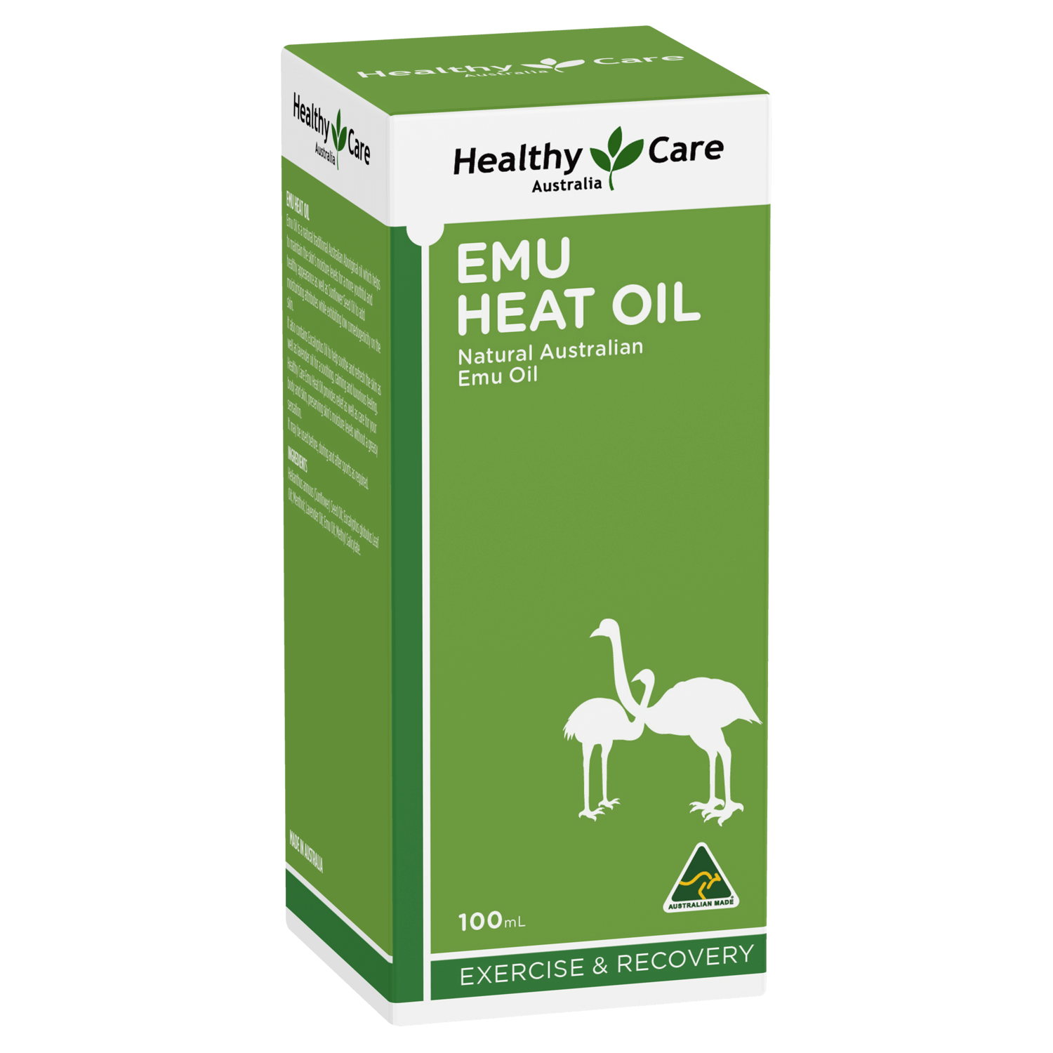 Emu Heat Oil 100mL (in box packaging)-Healthy Care Australia