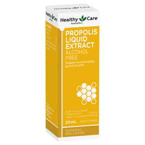 Front Label of Propolis Liquid Extract Alcohol Free-Vitamins & Supplements-Healthy Care Australia