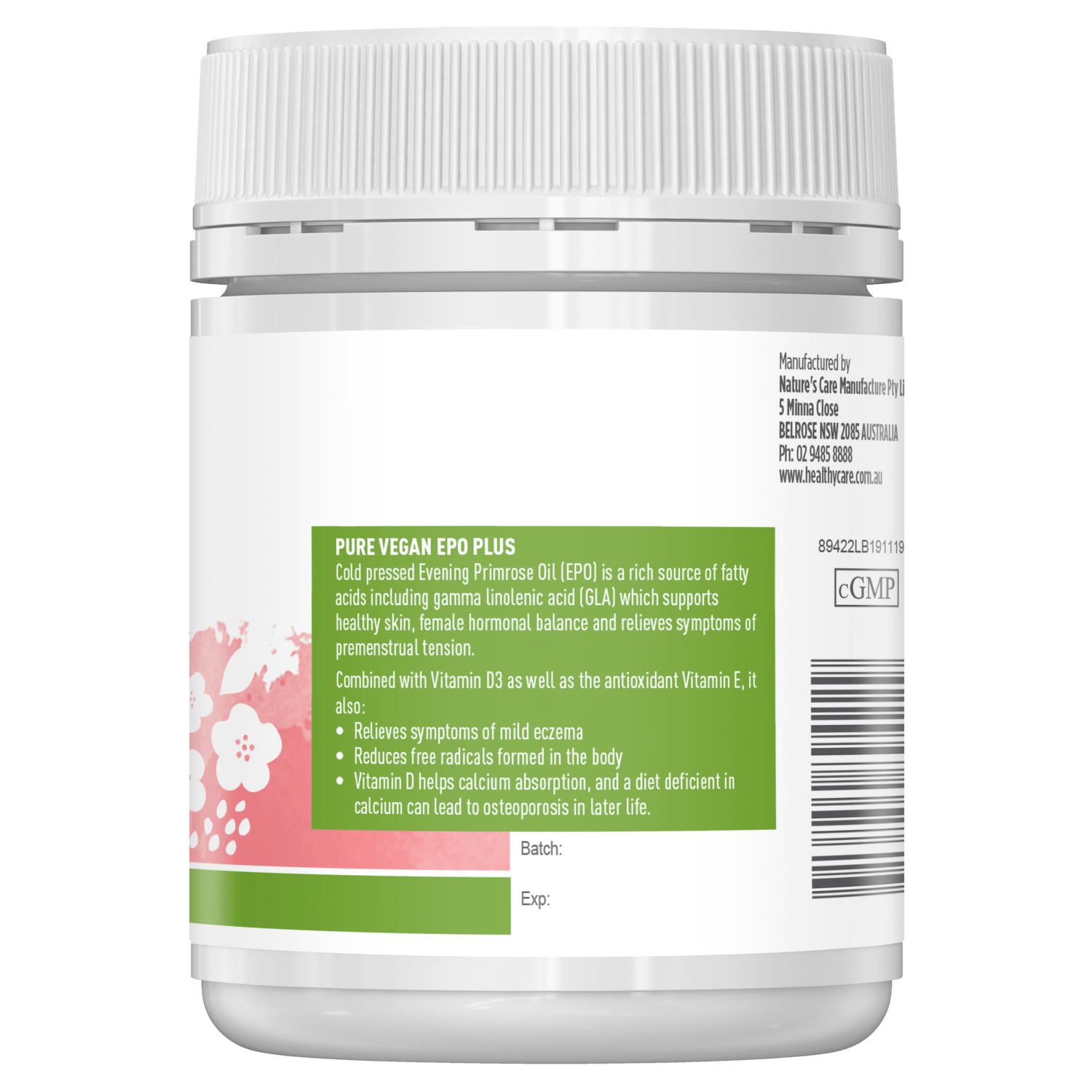 Benefits and Use of Pure Vegan EPO Plus-Vitamins & Supplements-Healthy Care Australia